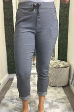 MELINDA Magic Trousers - Charcoal Grey