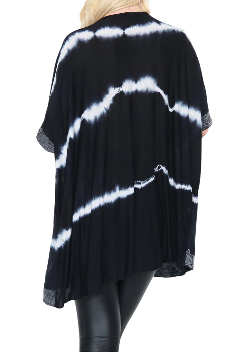 ZENA Tie-Dye Top - Black