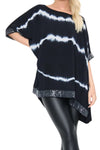 ZENA Tie-Dye Top - Black