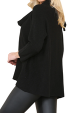 ALEXA Knitted Jumper & Scarf - Black