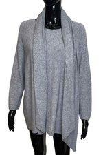 ALEXA Knitted Jumper & Scarf - Grey