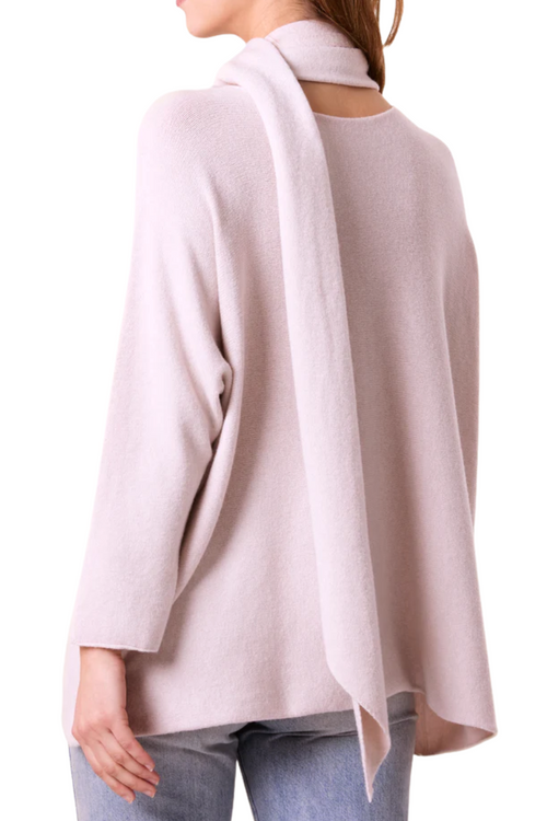 ALEXA Knitted Jumper & Scarf - Pink
