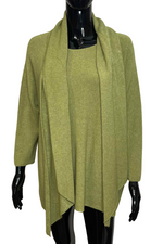 ALEXA Knitted Jumper & Scarf - Green