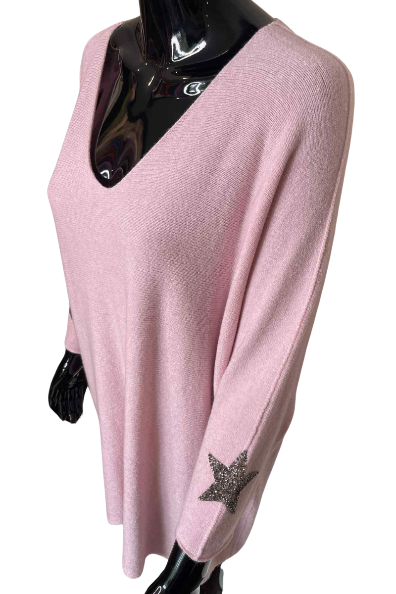 ARIANA Star Jumper - Pink