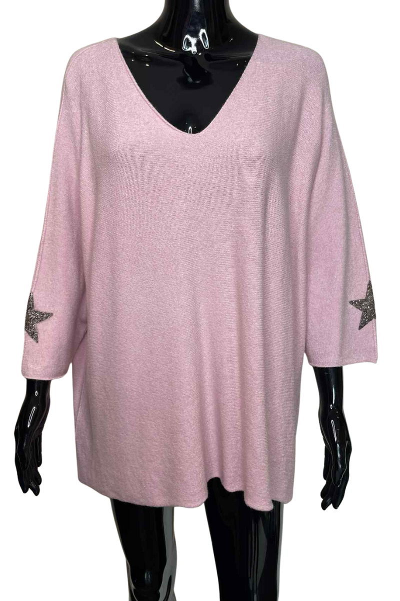 ARIANA Star Jumper - Pink