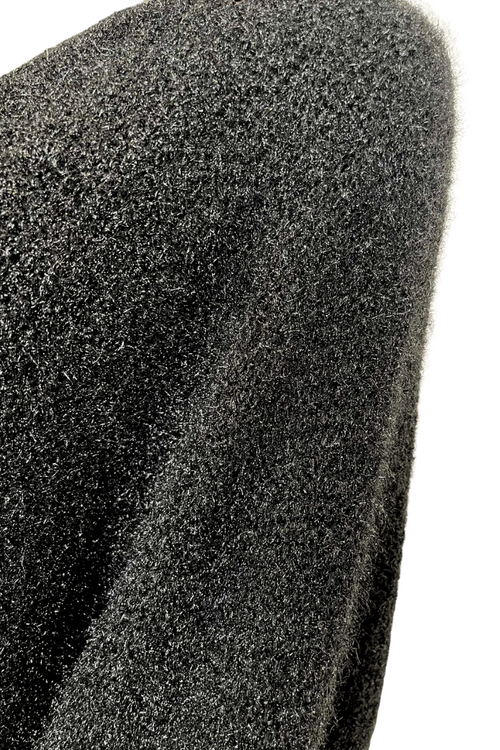 CHARLOTTE Plain Knitted Jumper - Black