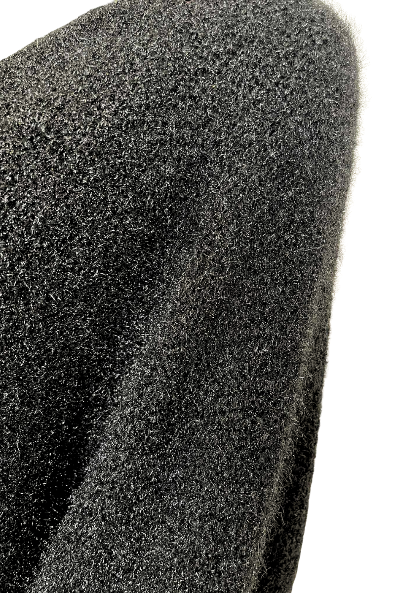 CHARLOTTE Plain Knitted Jumper - Black