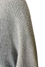 CHARLOTTE Plain Knitted Jumper - Grey