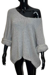 CHARLOTTE Plain Knitted Jumper - Grey