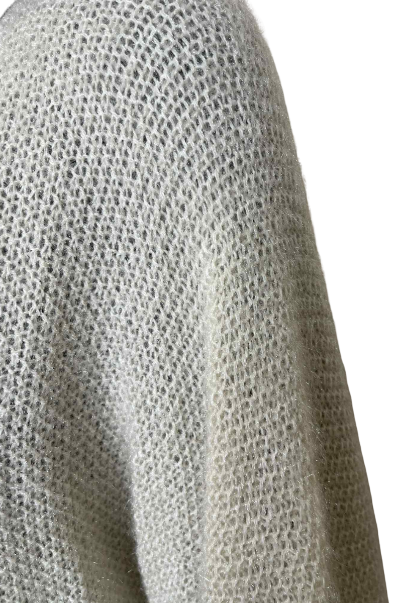 CHARLOTTE Plain Knitted Jumper - Cream