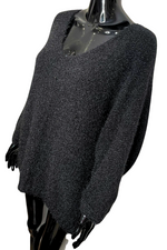 CHARLOTTE Plain Knitted Jumper - Black