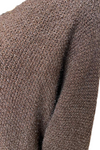 CHARLOTTE Plain Knitted Jumper - Brown