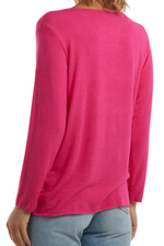 DARCY Star Fine Knit Top - Fuchsia