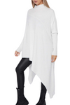 DENA Asymmetric Ribbed Top - Cream
