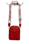LARA Double Zip Crossbody Bag - Red