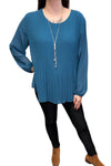 TONIA Pleated Top - Teal