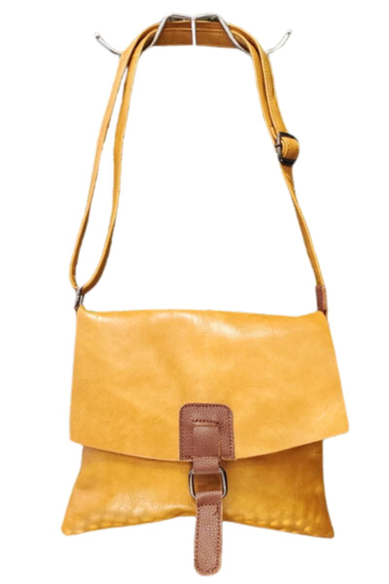 PAULINA Satchel Crossbody Bag - Mustard