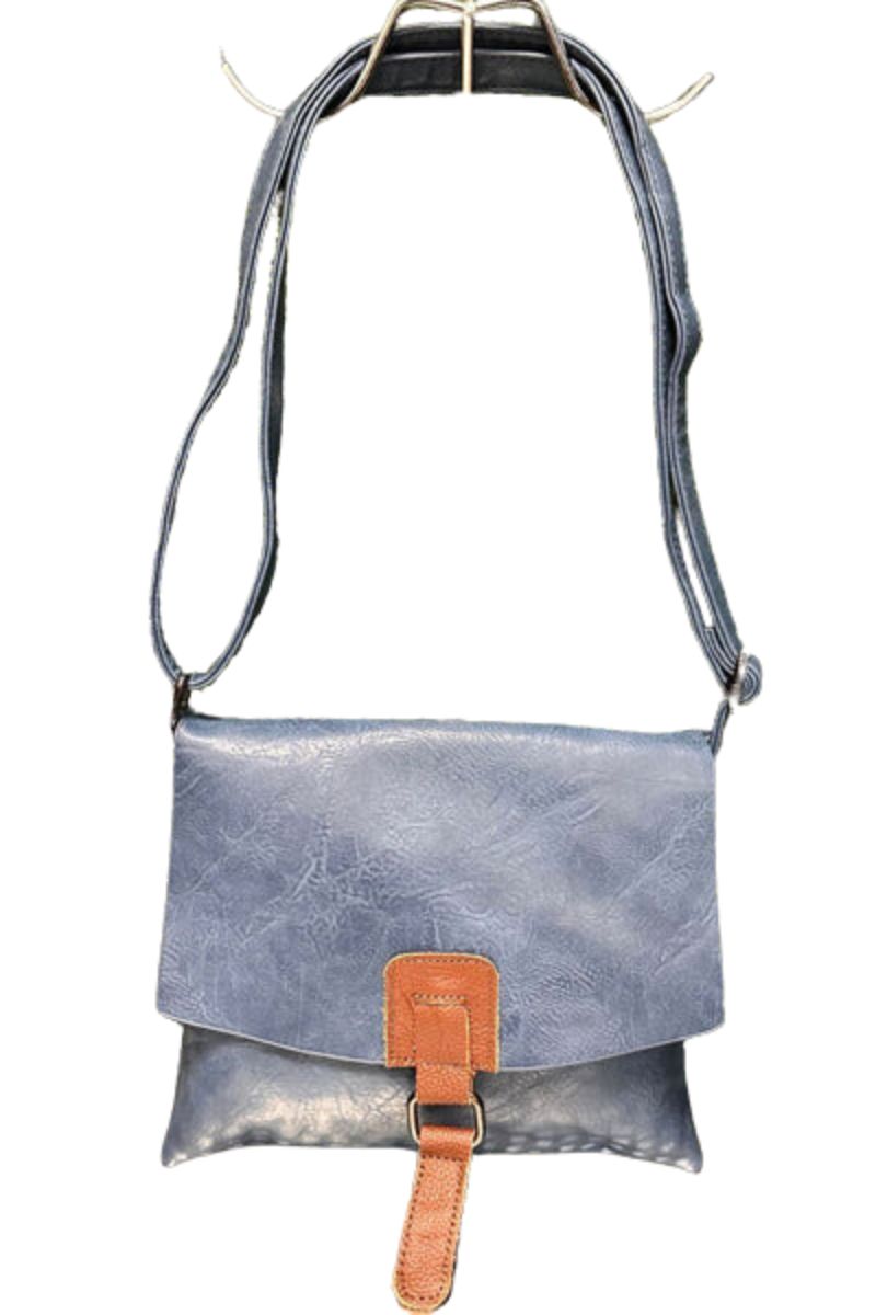 PAULINA Satchel Crossbody Bag - Denim Blue