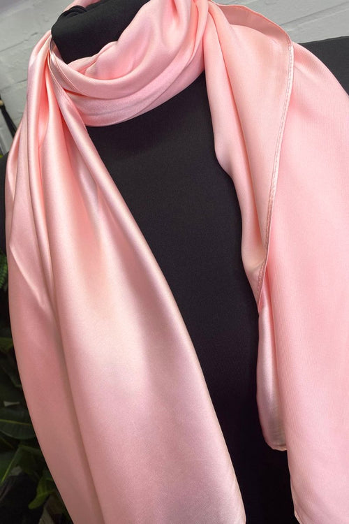 ELOISE Silk Pashmina Scarf - Pink