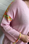 KENZIE Speckled Detail Knitted Jumper - Pink