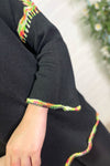 KENZIE Speckled Detail Knitted Jumper - Black