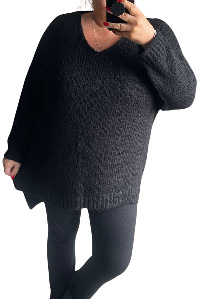 ISLA Knitted Jumper - Black