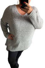 ISLA Knitted Jumper - Grey