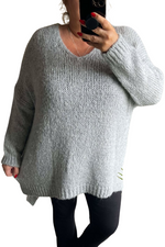 ISLA Knitted Jumper - Grey