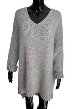 ISLA Knitted Jumper - Grey