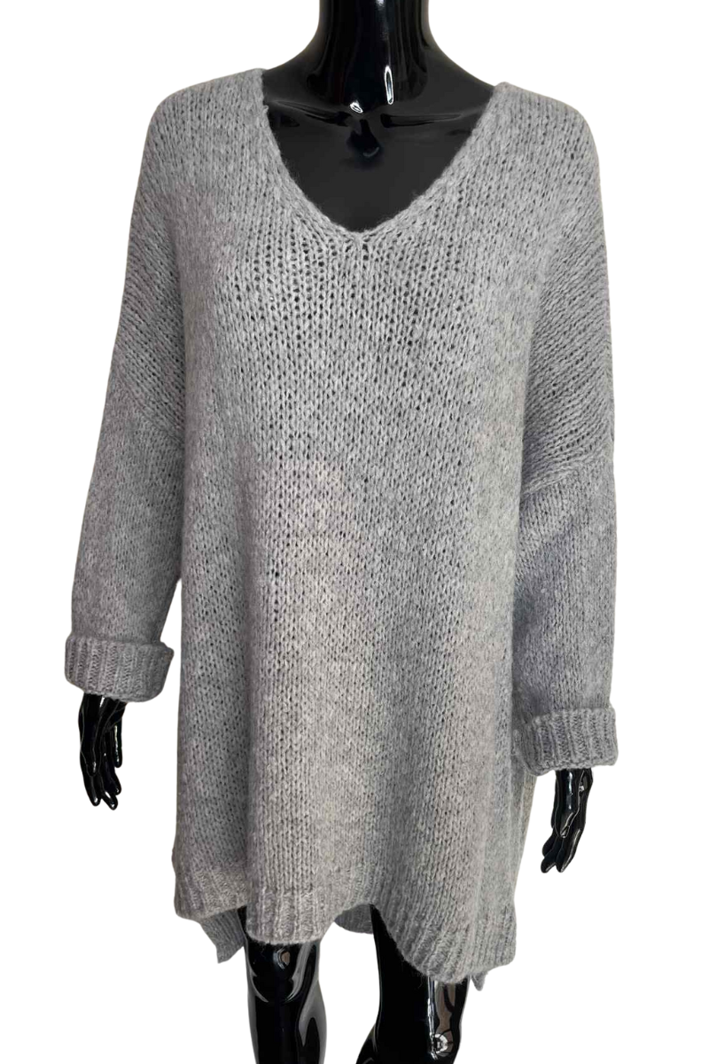 ISLA Knitted Jumper - Grey