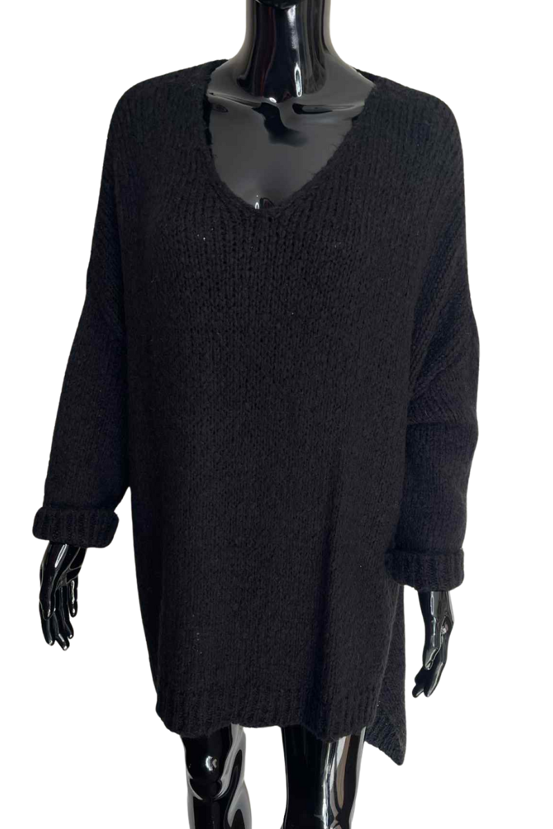 ISLA Knitted Jumper - Black