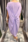 ALEXANDRA Tie Knot Dress - Lilac