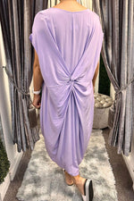 ALEXANDRA Tie Knot Dress - Lilac