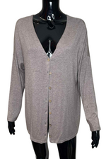 NINA Fine Knit Cardigan - Mocha