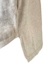 REYNA Plain Button Jumper Dress - Oatmeal