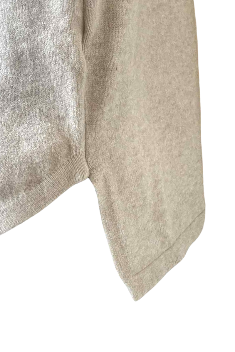 REYNA Plain Button Jumper Dress - Oatmeal