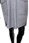 REYNA Plain Button Jumper Dress - Grey