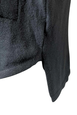 REYNA Plain Button Jumper Dress - Black