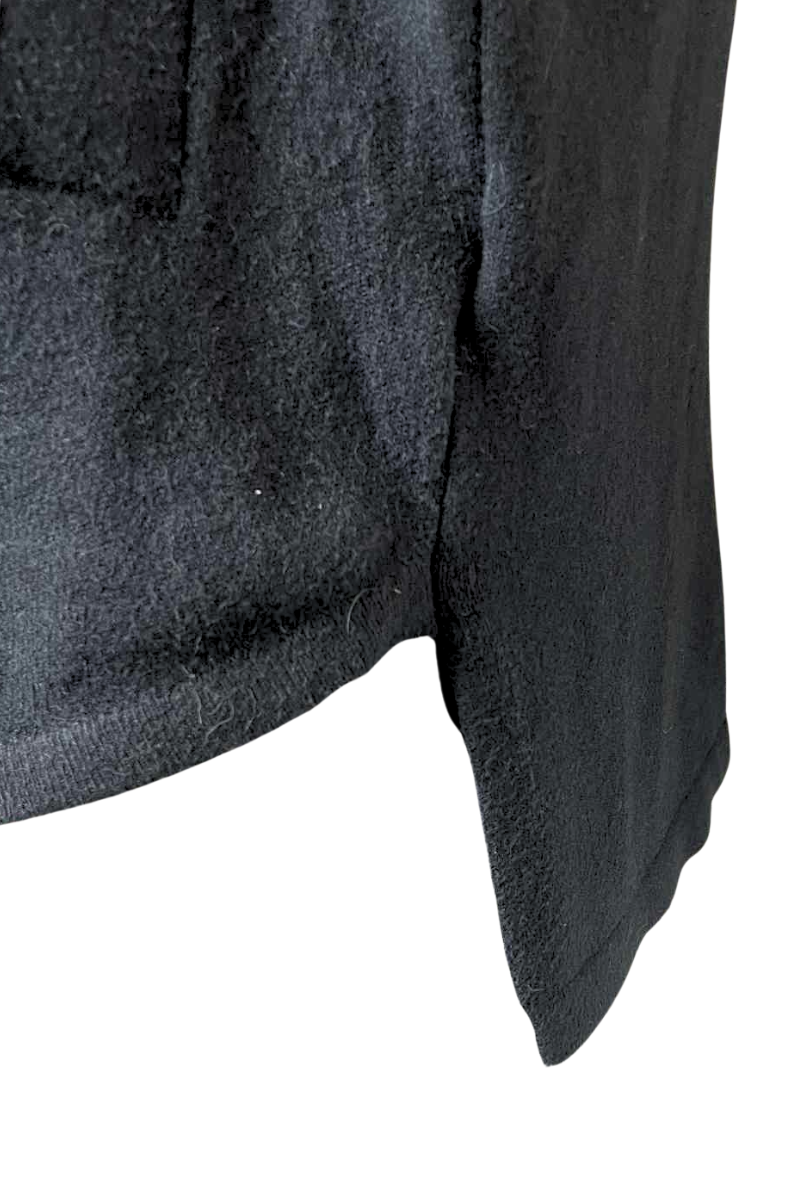 REYNA Plain Button Jumper Dress - Black