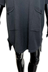 REYNA Plain Button Jumper Dress - Black