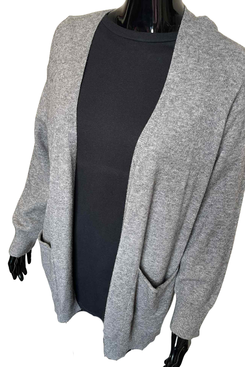 ROSALIE Knitted Cardigan - Grey