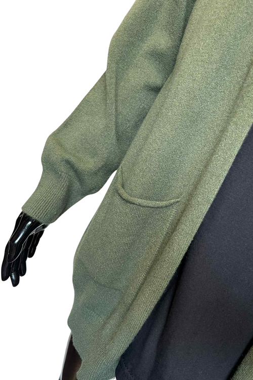 ROSALIE Knitted Cardigan - Khaki