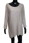 SASHA Plain Fine Knit Top - Mocha