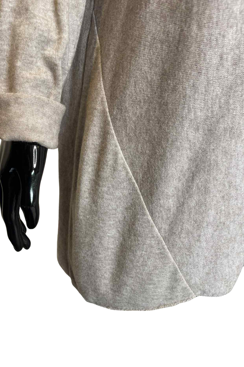 SASHA Plain Fine Knit Top - Mocha