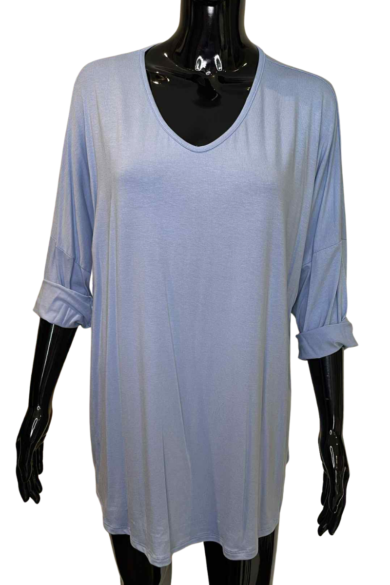 TAYLOR Plain Top - Light Blue