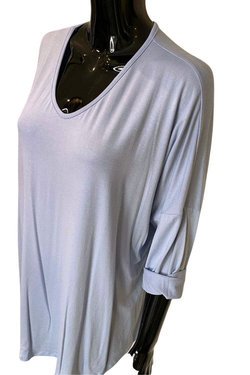 TAYLOR Plain Top - Light Blue