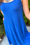 NORA Cheesecloth Maxi Dress - Royal Blue