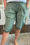 DOROTHY Cropped Trousers - Khaki