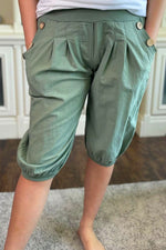 DOROTHY Cropped Trousers - Khaki