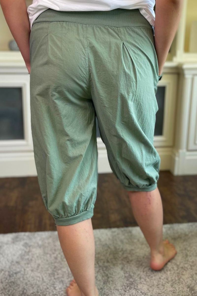 DOROTHY Cropped Trousers - Khaki